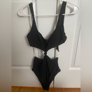 Aerie One Piece Black Swimsuit- Tall